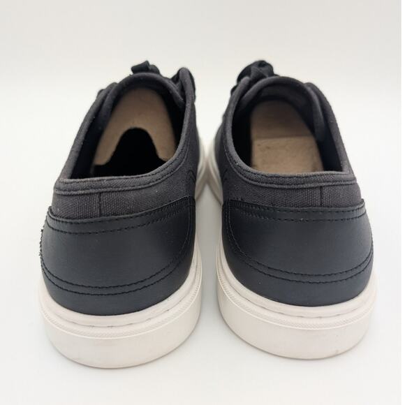 Abound Neely Platform Sneakers Men's Canvas Lace Up Shoes Black Size US11M EU44 - Picture 5 of 13